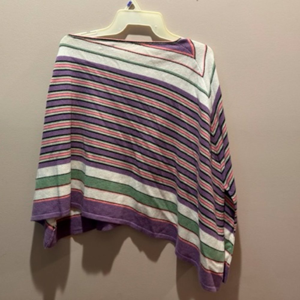 Max Studio Horizontally Striped 100% Cashmere Sha… - image 2